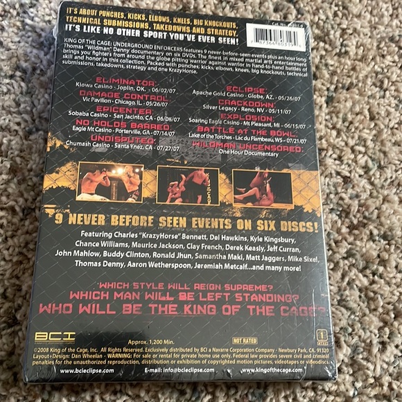 King of The Cage Elite XC 9 events 20 hours underground enforcers 48031-9. N E w - Picture 2 of 6